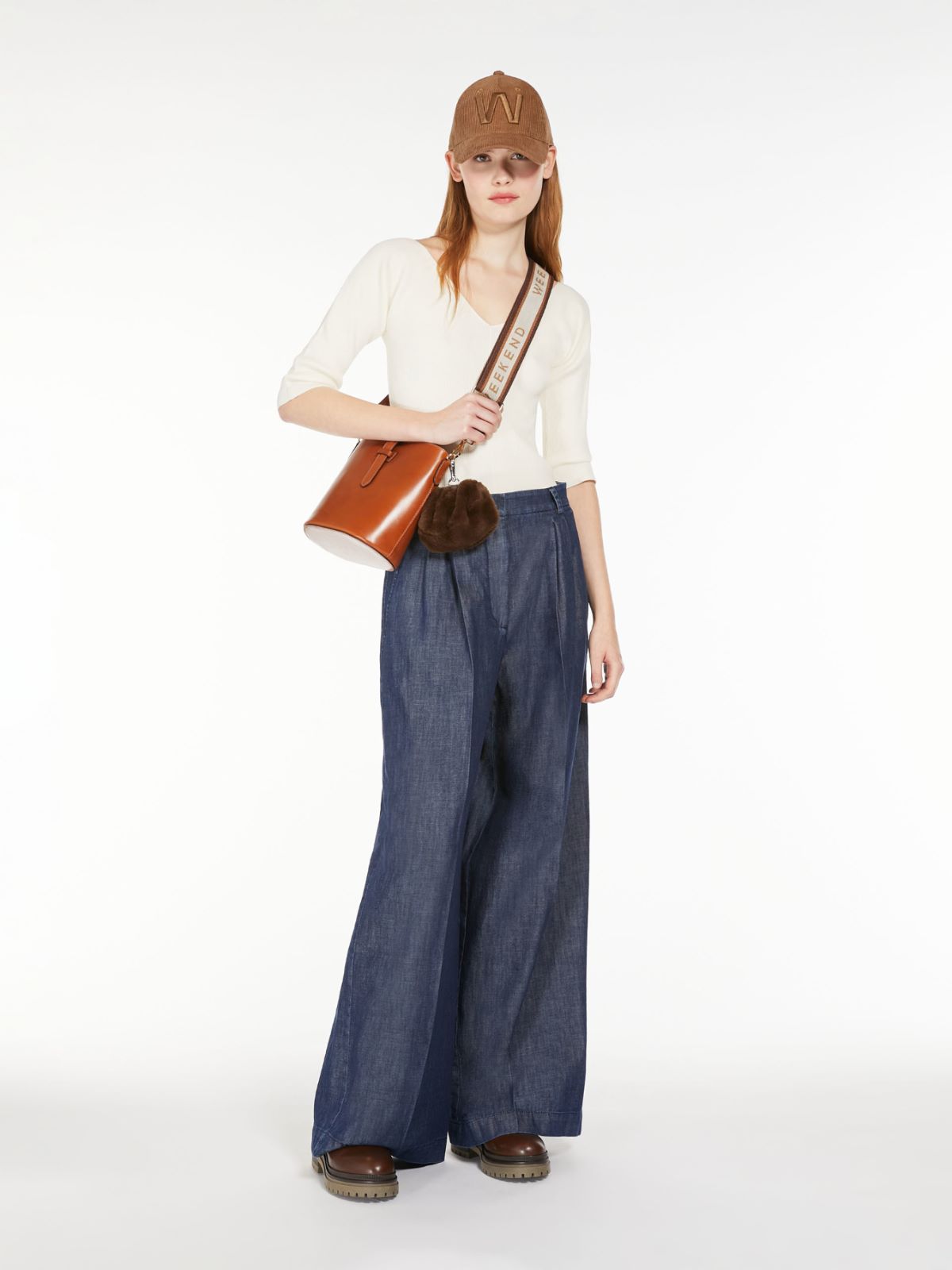 Fuxia - Wideleg jeans pantalon