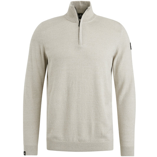 VKW2408302 - Half zip collar cotton mouline