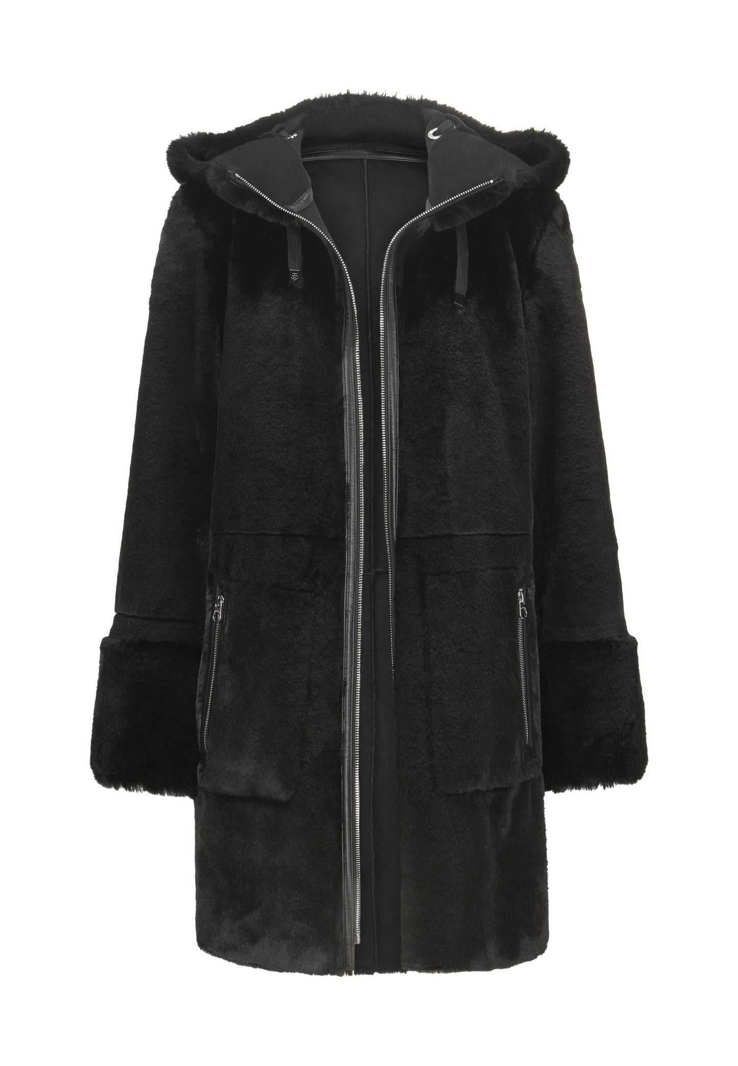 43084631400 - MSMaggy resersible lammylook coat met capuchon