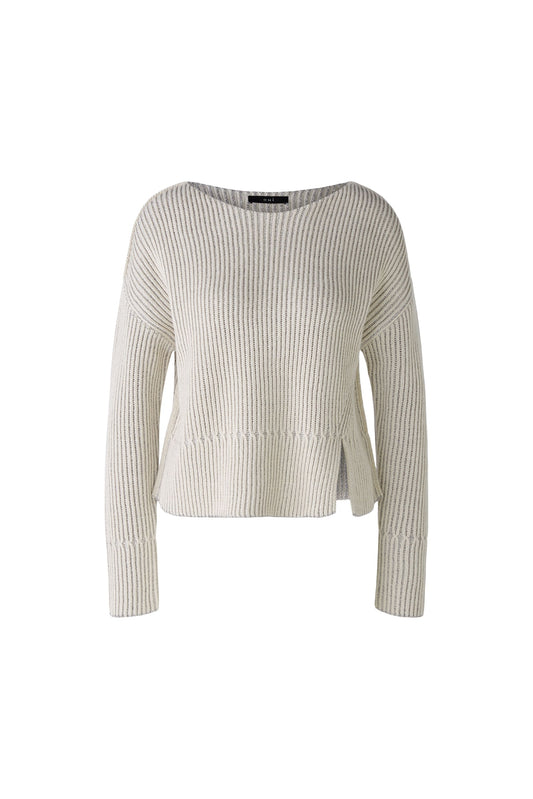 89592 - Lurex pullover met ruime hals