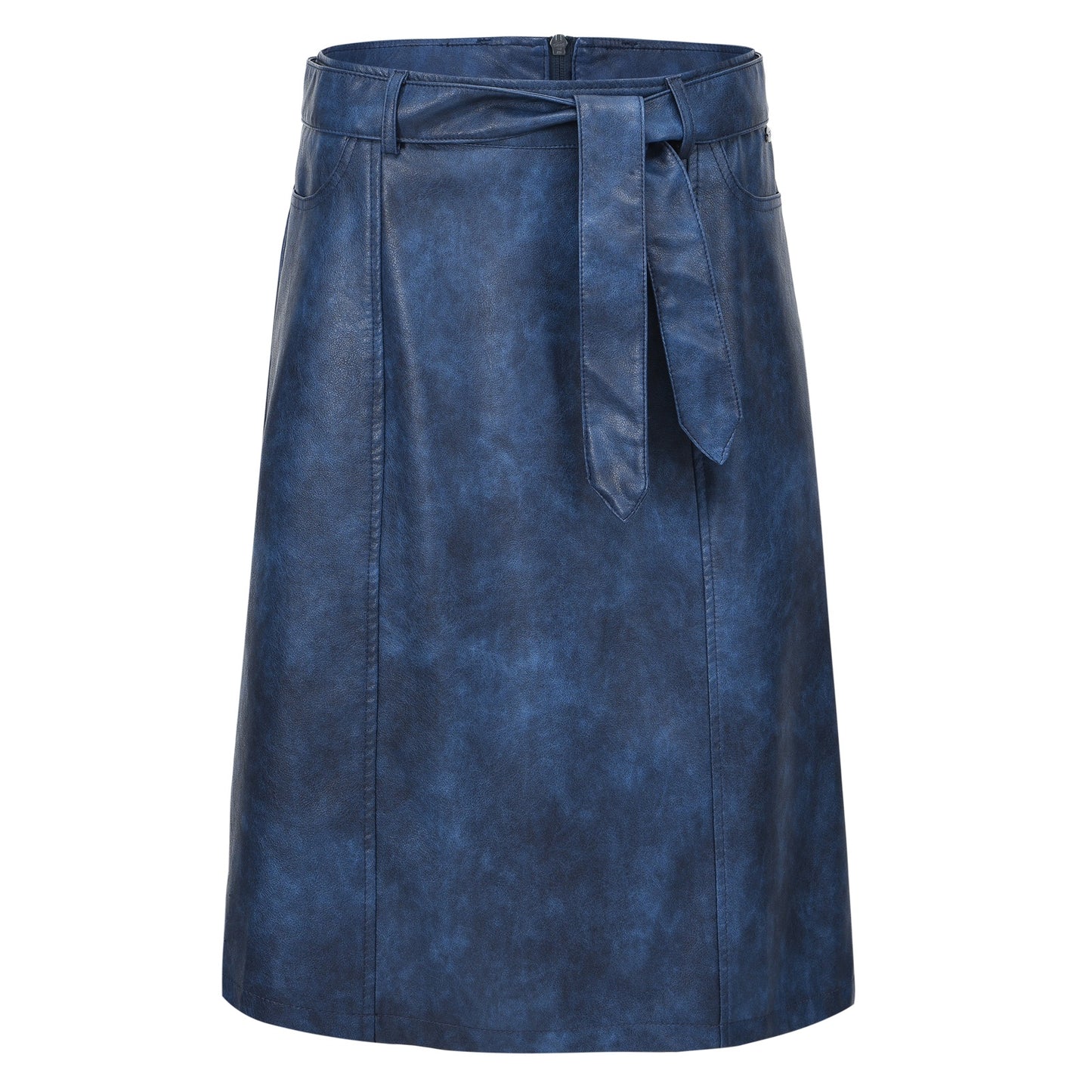 Quincy - Faux leather rok met ceintuur