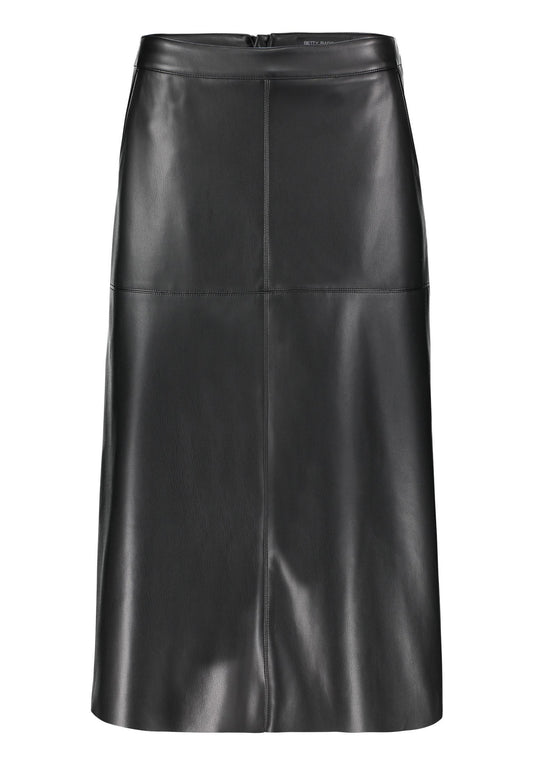 9379 2738 - Faux leather midi rok