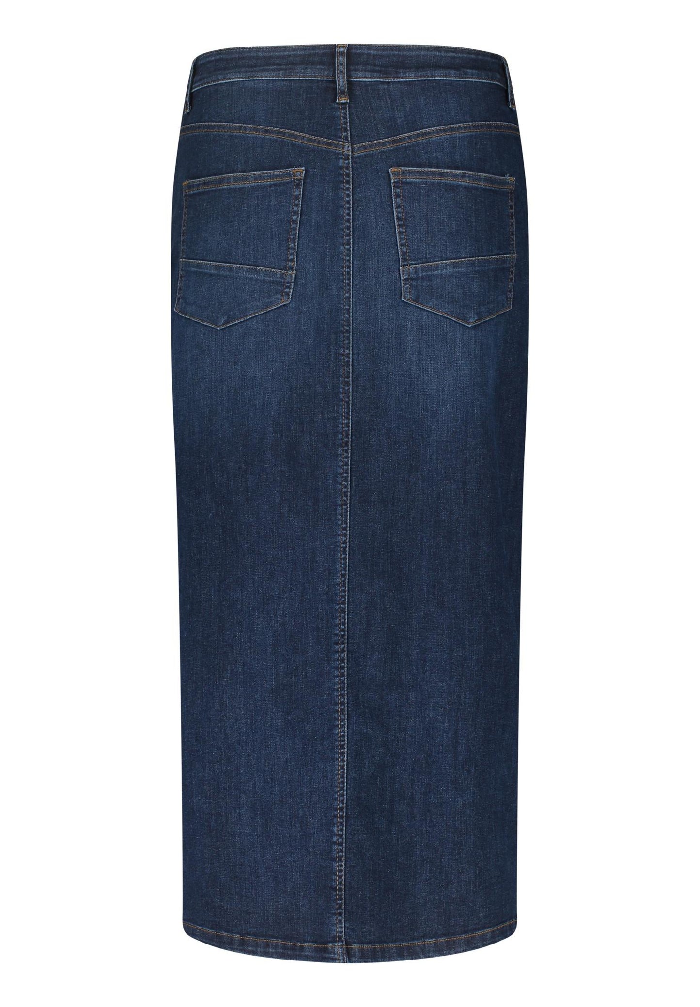 9377 2895 - Midi jeansrok met split voor