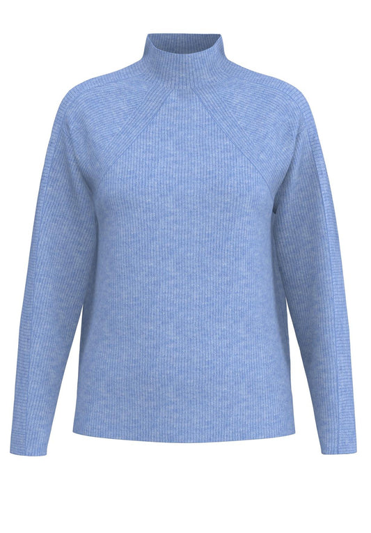 48014 - Ribgebreide pullover met turtlehals