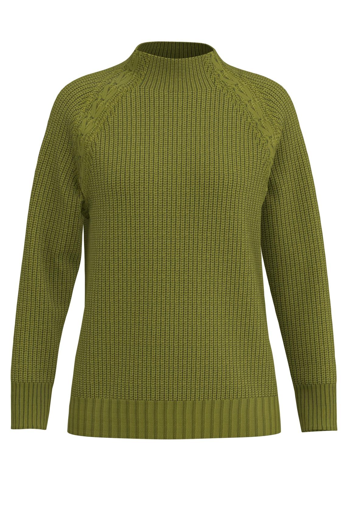 48016 - Pullover turtle hals met vlechtdetail