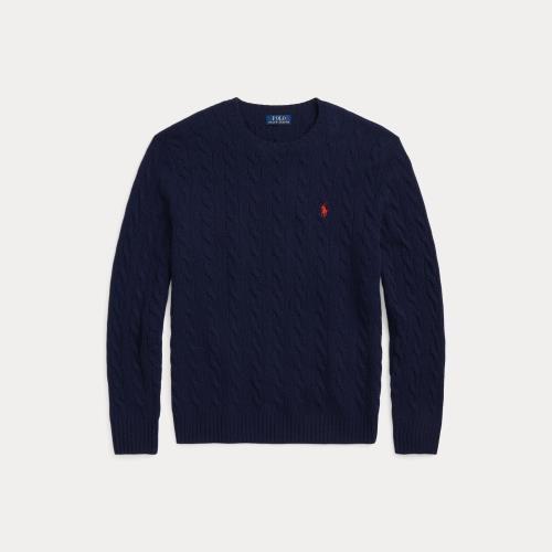 710 876762 - wool cashmere cable crew