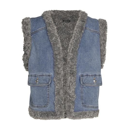 4801 - Reversible denim gillet met borg