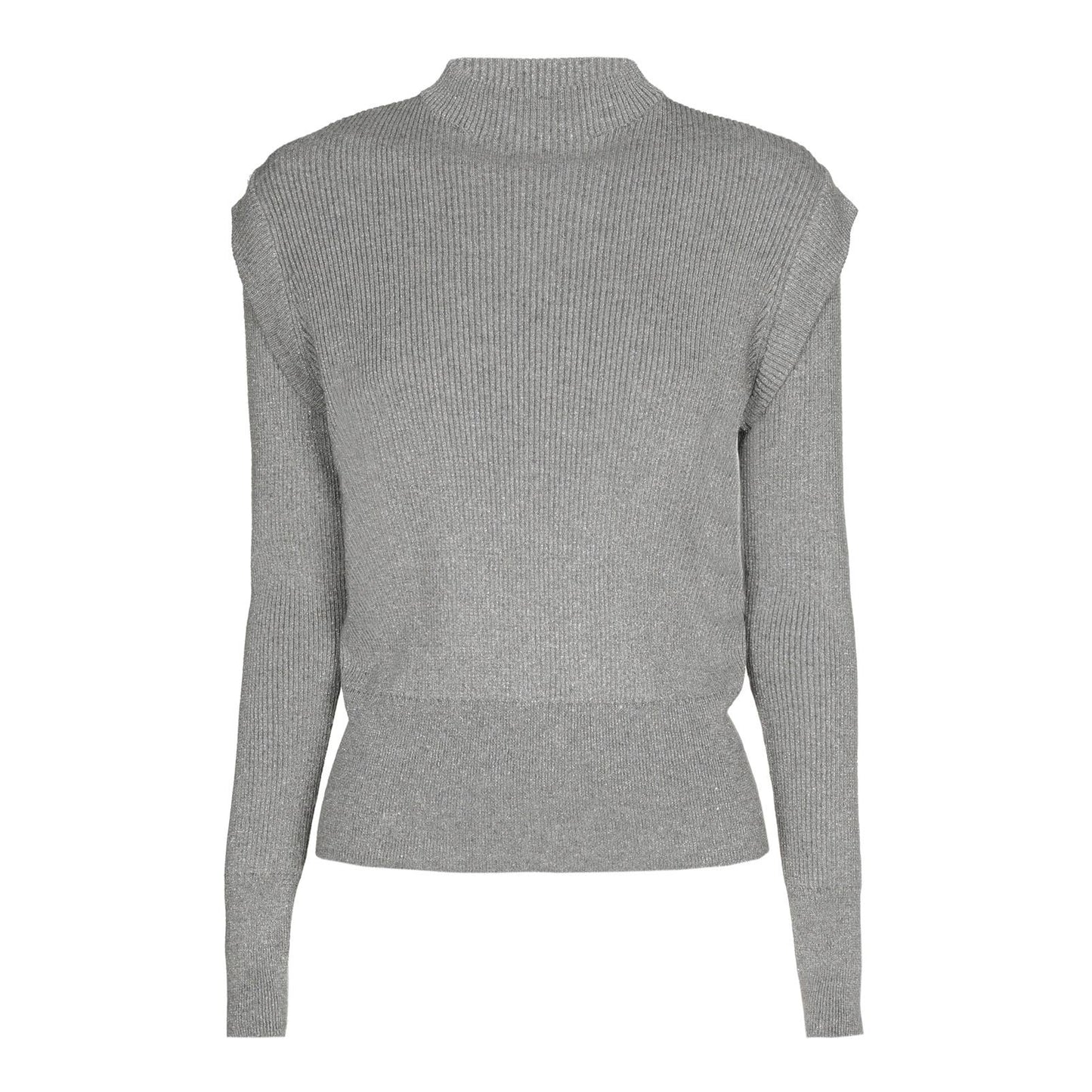 4213 - Ribgebreide pullover met schouderdetail