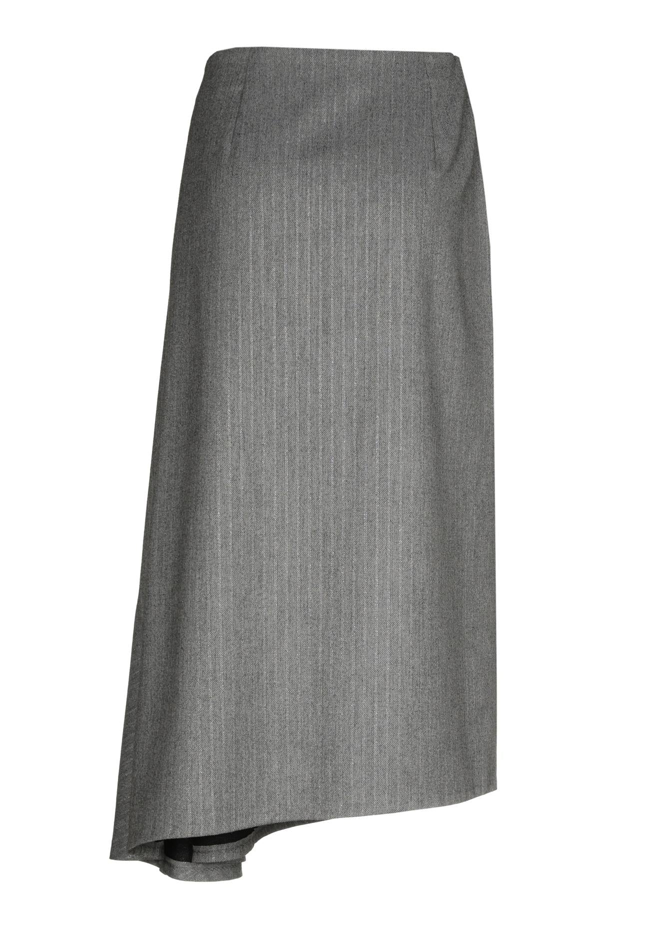 4729 - Midi rok met streep en lurex