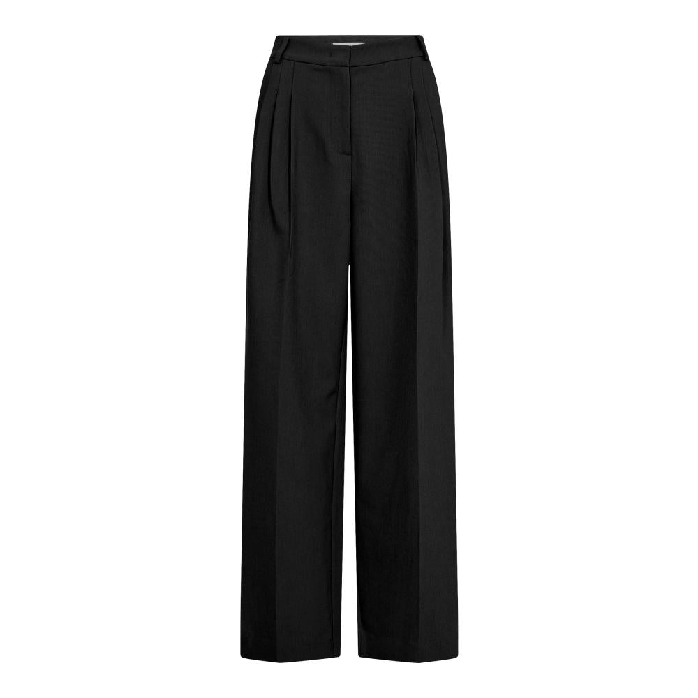 31148 - Vola long pleat pants met dubbele bandplooi