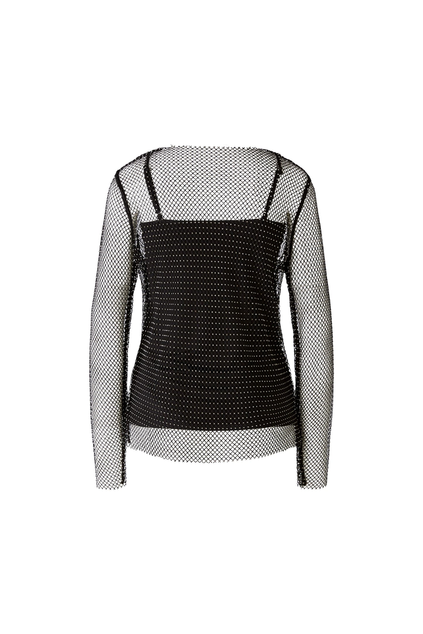 90103 - Fishnet top met strass