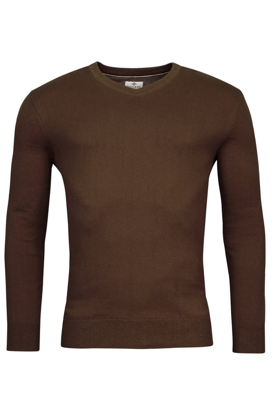 420081 - V-Neck pullover in een cotton cashmere