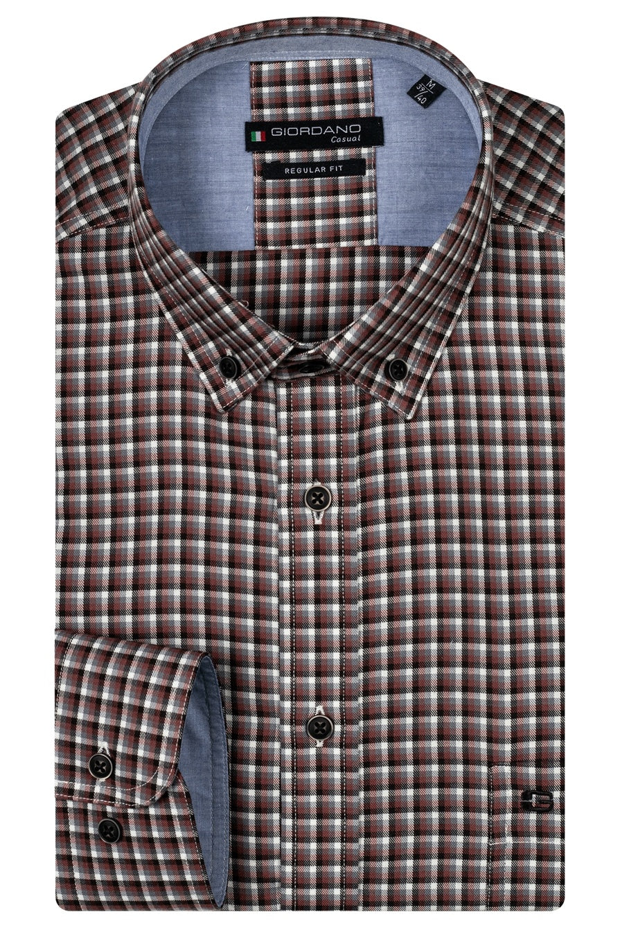 427300 - Ivy, LS Button Down Colourful Twill Check