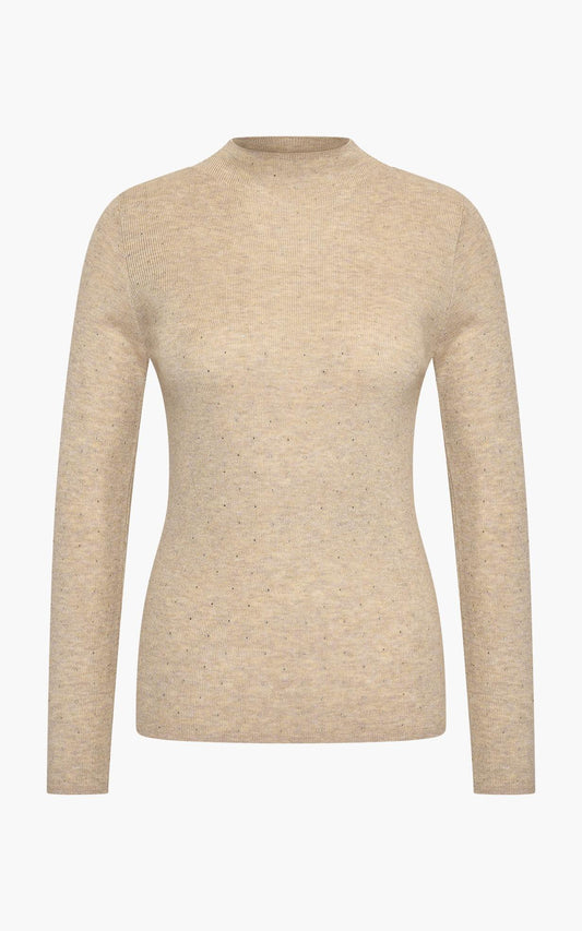 LennonA - LennonA fijngebreide pullover met strass