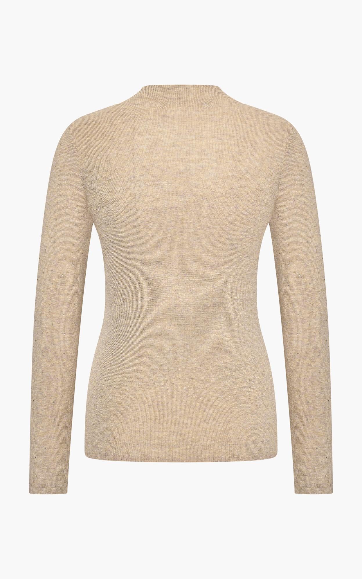 LennonA - LennonA fijngebreide pullover met strass