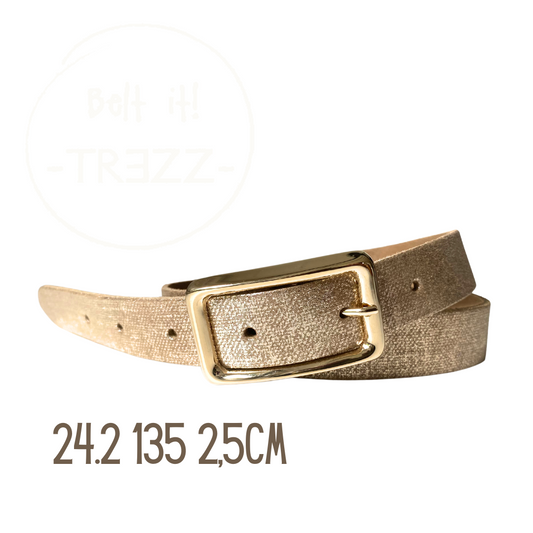 135 Canvas Metall - Riem 2,5cm metallic print