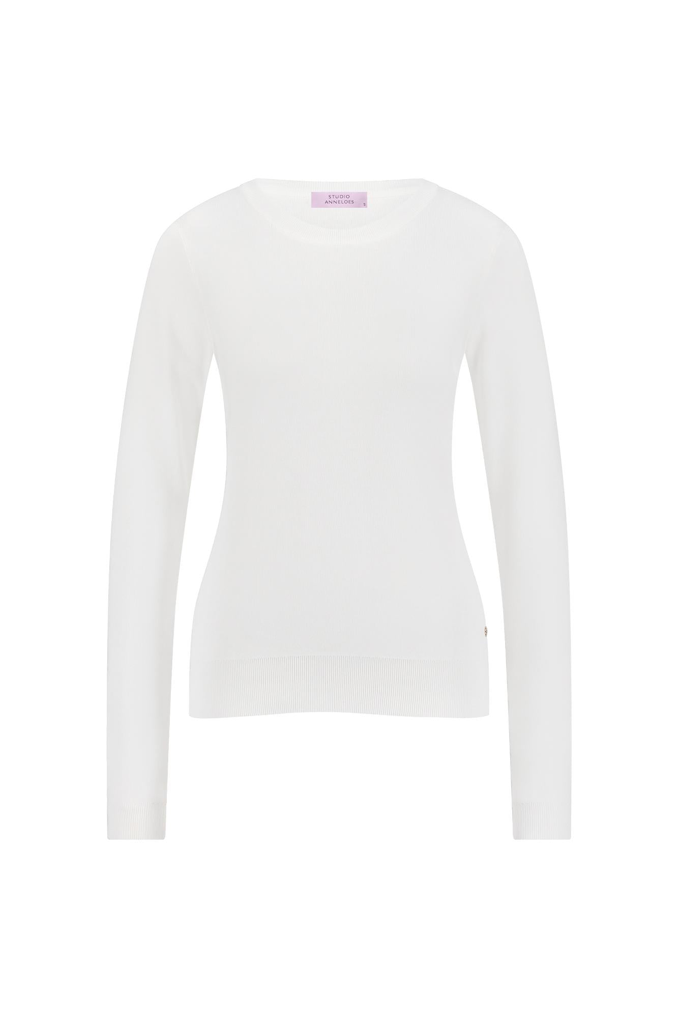 91520 - Lana pullover ronde hals van harde viscose