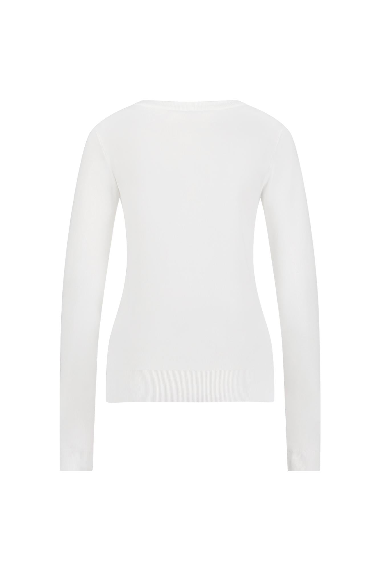 91520 - Lana pullover ronde hals van harde viscose