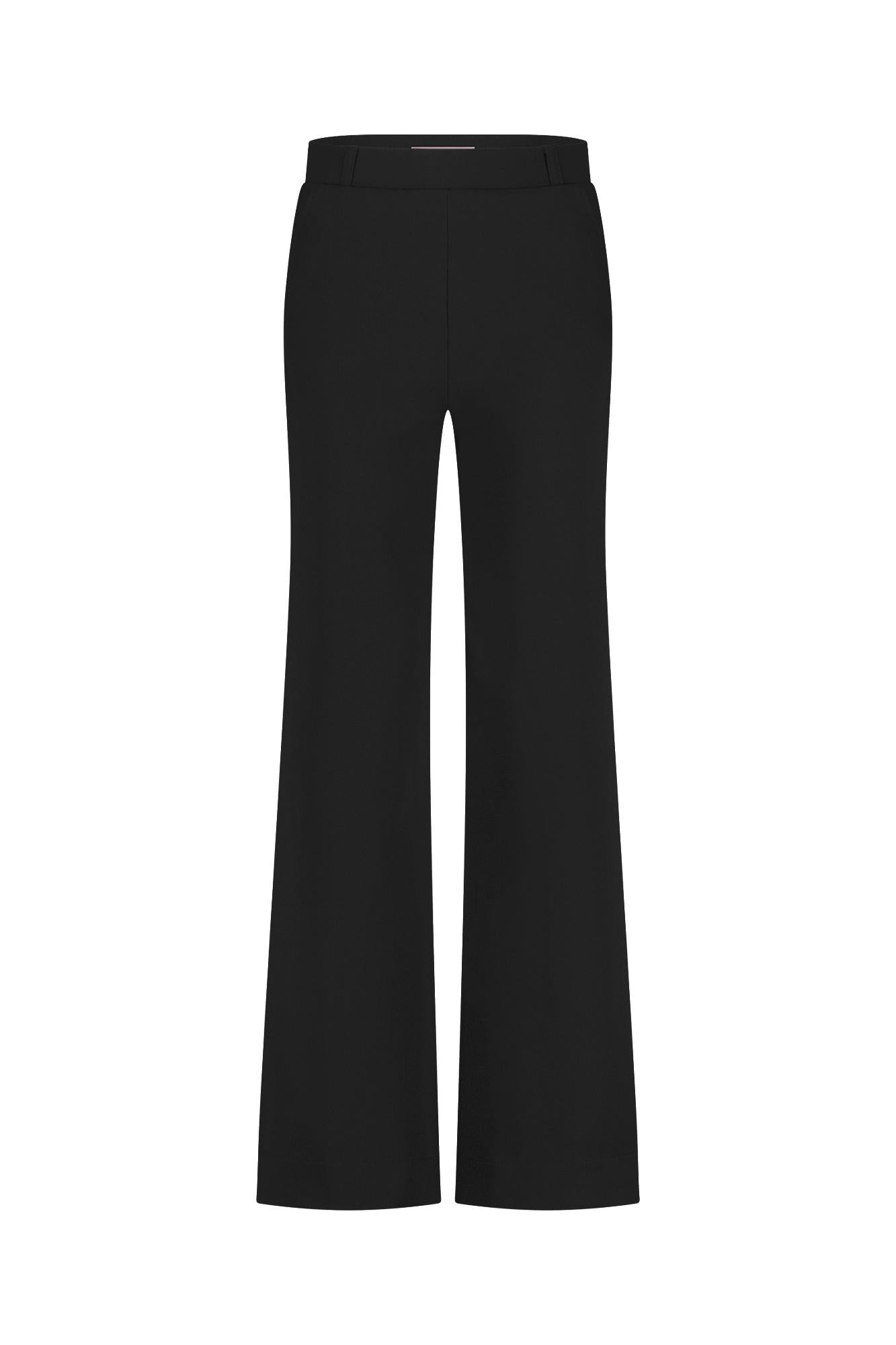 94801 - Lexie bonded trousers super wide leg met riemlusje