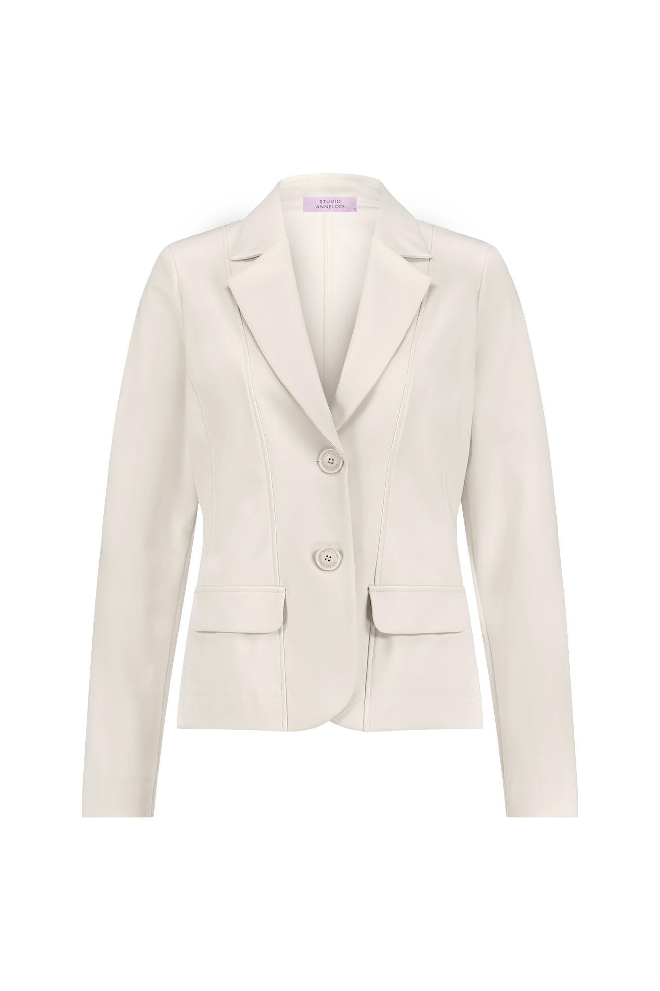 94811 - Bright bonded aansluitende blazer