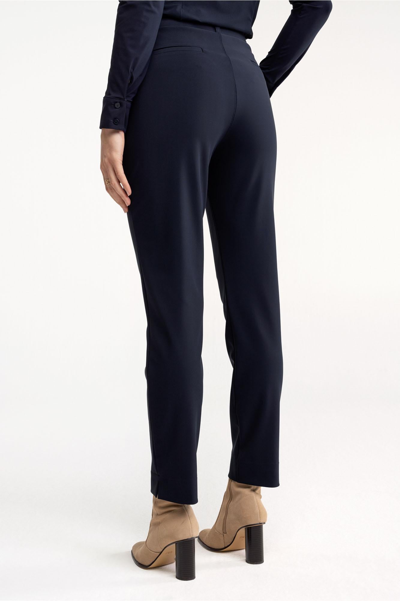 94819 - Anne rechte bonded trousers met steekzak