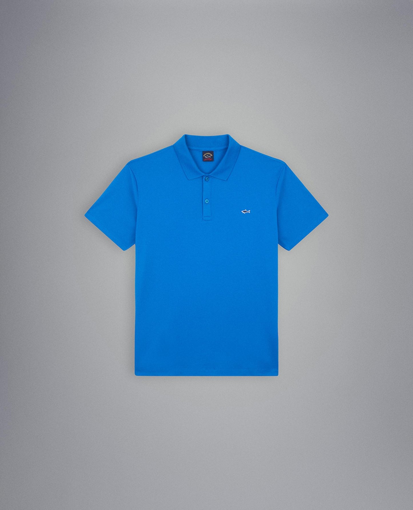 C0P1013 - Pique polo korte mouw met shark logo borduur