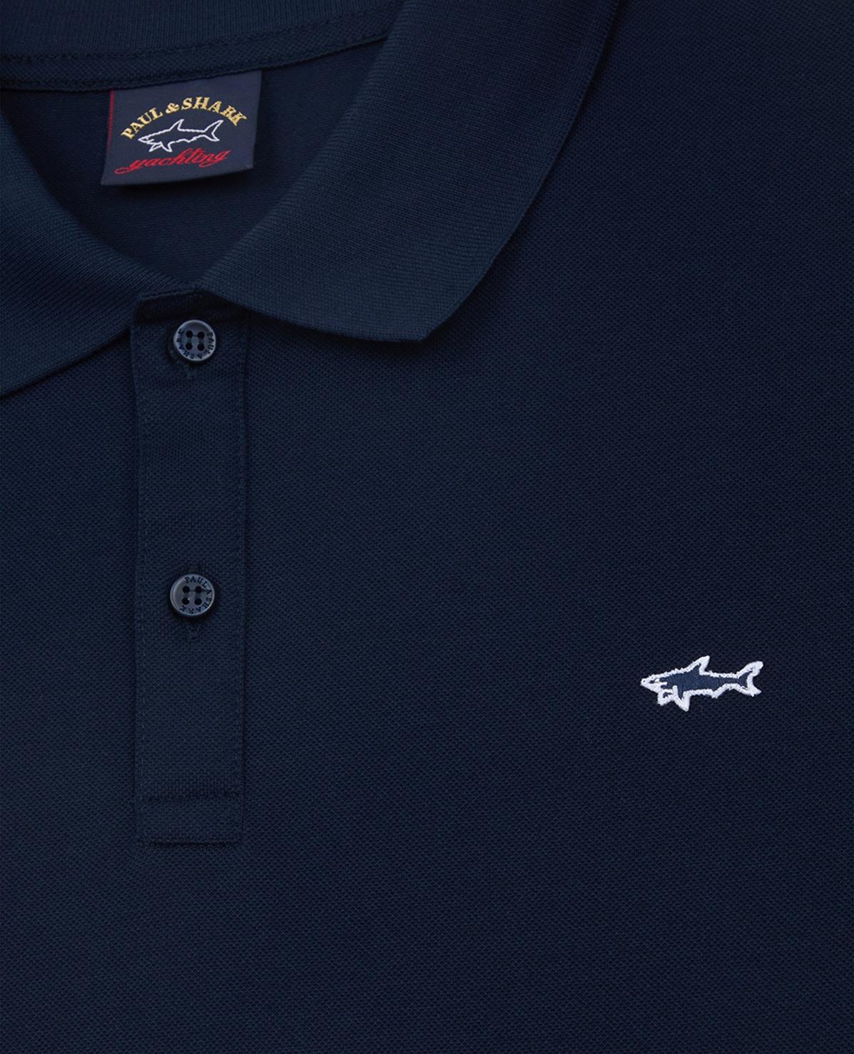 C0P1013 - Pique polo korte mouw met shark logo borduur